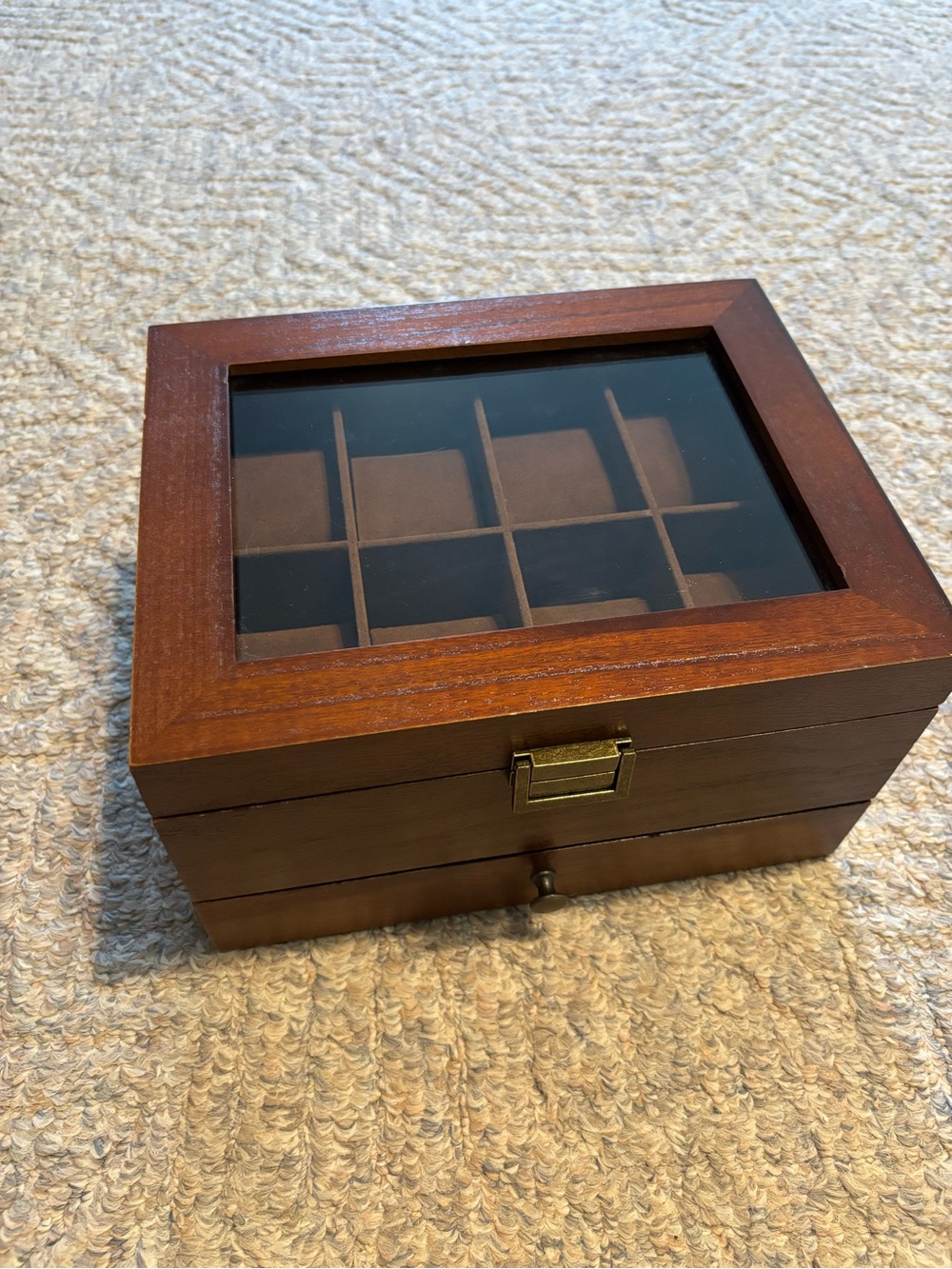 Glass-Top Watch Box - Picture 2 of 8